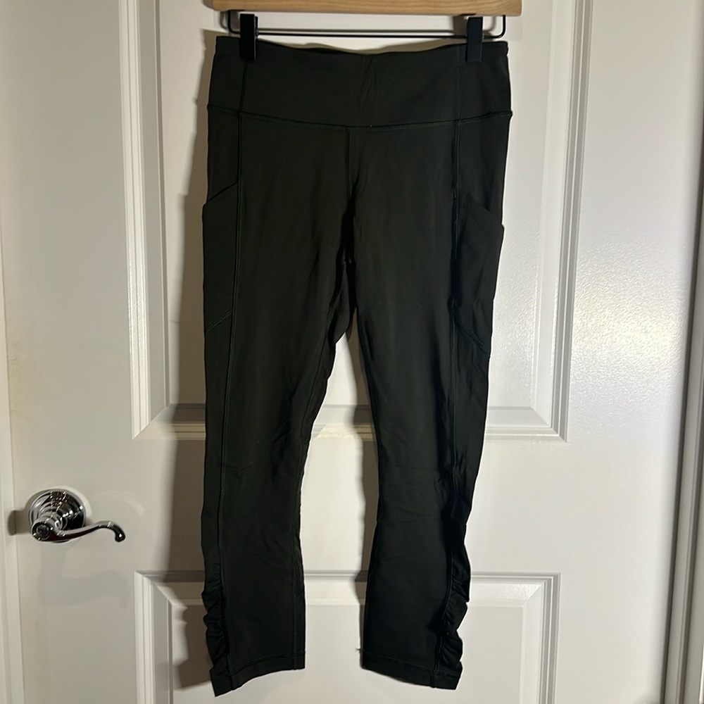 Lululemon Athletica Olive Green Leggings - Picture 2 of 7